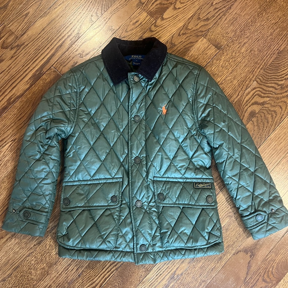 Ralph Lauren Green Quilted Puffer Jacket